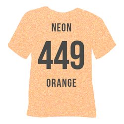 Термопленка POLI-FLEX, серия IMAGE PEARL, 449 - оранжевый неон, 340 мкм, 0.50 х 10 м