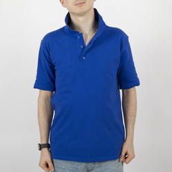 ЧЗ Рубашка поло TEXTILLER, мужская, василек, 100% хлопок, 200 г/м², S (44)