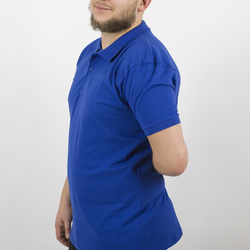 ЧЗ Рубашка поло TEXTILLER, мужская, василек, 100% хлопок, 200 г/м², XXL (52)