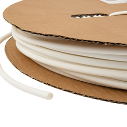 Термоусадочная трубка белая с клеевым слоем d= 4.8 мм, толщина 0.45 мм, рулон 100 м