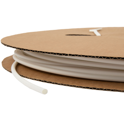 Термоусадочная трубка белая с клеевым слоем d= 3.2 мм, толщина 0.40 мм, рулон 100 м