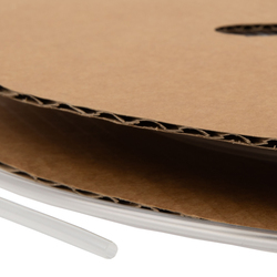 Термоусадочная трубка прозрачная с клеевым слоем d= 2.4 мм, толщина 0.35 мм, рулон 100 м