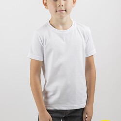 ЧЗ Футболка TEXTILLER, серия REVOLUTION, унисекс, белая, полиэстр/хлопок, рост 146 см