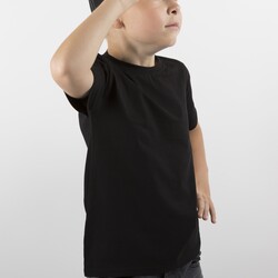 ЧЗ Футболка TEXTILLER, детская, черная, 100% хлопок, 160 г/м², 7-8 лет, рост 128 см