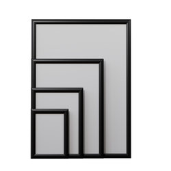 Рамка ALU-POSTER 25, формат А1, чёрный анод (ГП)