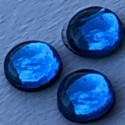 Термостразы CABOCHON, полусфера, стекло, SS16 (4 мм), №17 Capri Blue (морская волна), 200 гросс