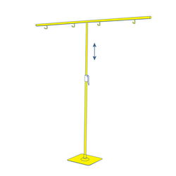 Стойка настольная Т-образная DEPOST, телескопическая, h=700-1160 мм, жёлтая