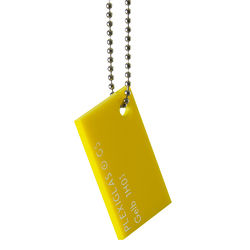 Акриловое стекло PLEXIGLAS GS, литое, 3 мм, 1H01 - желтый, 2030 х 3050 мм