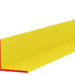 Профиль пластиковый L-НОРМ, 20 х 20 мм, жёлтый, глянцевый, длина 3 м