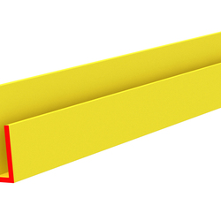 Профиль пластиковый J-ФЛЕКС, 2 мм, жёлтый, глянцевый, длина 3 м