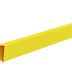 Профиль пластиковый П-НОРМ, 2 мм, жёлтый, глянцевый, длина 3 м