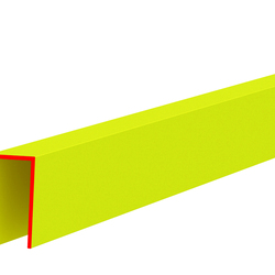Профиль пластиковый П-НОРМ, 4 мм, жёлтый, глянцевый, длина 3 м