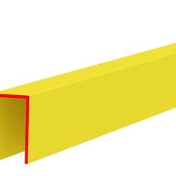 Профиль пластиковый П-НОРМ, 6 мм, жёлтый, глянцевый, длина 3 м