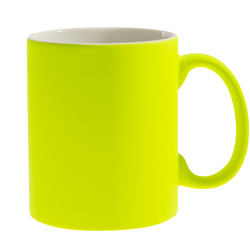 Кружка для сублимации, 330 мл, d=82 мм, флюоресцентная желтая