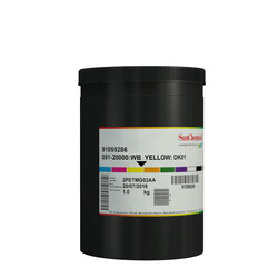 Краска трафаретная водная SUN CHEMICAL серия AQ-51, 051-20000 желтая, 1 кг