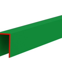Профиль пластиковый П-НОРМ, 6 мм, зелёный, глянцевый, длина 3 м