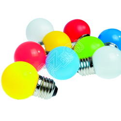 Светодиодная лампа Infinilite BELT LIGHT цоколь E27, колба G40, 7 LED, цветной пластик, зелёная