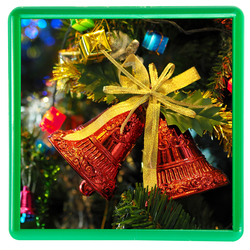 Магнит акриловый самозакатный, квадратный (65 x 65 мм), вставка 58 x 58 мм, зеленый, заготовка