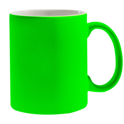 Кружка для сублимации, 330 мл, d=82 мм, флюоресцентная зеленая