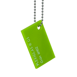 Акриловое стекло PLEXIGLAS GS, литое, 3 мм, 6H02 - зеленый, 2030 х 3050 мм