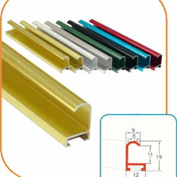 Алюминиевый профиль ALU-FRAME № 2, 11-9-19, зеленый анод, 2.9 м