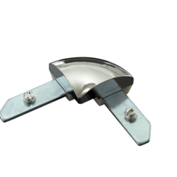 Коннектор угловой ALU-POSTER 25, паз 2 мм, глянцевый золотой