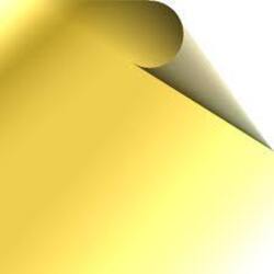 Термопленка POLI-FLEX, серия IMAGE BRILLIANT, 421 - зеркальное золото, 110 мкм, 0.50 х 10 м