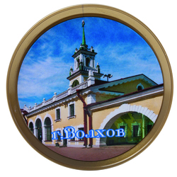 Магнит акриловый, тарелка круглая (d=72 мм), вставка d=66 мм, заготовка