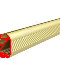 Профиль алюминиевый ALU-RAIL Rg, анодированный золотой, длина 3 м