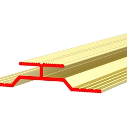 Профиль алюминиевый ALU-FAST Hg, соединительный, анодированный золотой, паз под материал 3 мм, длина 4.5 м