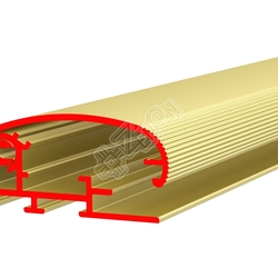 Профиль алюминиевый ALU-POSTER 38Еg, овальный, анодированный золотой, длина 3 м