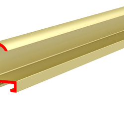 Профиль алюминиевый ALU-FRAME 2g PLUS, анодированный золотой, длина 3.05 м