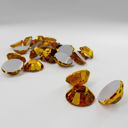 Термостразы RHINESTONE, ограненные, стекло, SS10 (3 мм), №18 Dk. Topaz (светло-коричневый), 500 гросс