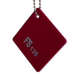 Акриловое стекло ZENOCRYL Opaque, литое, толщина 3 мм, ZO135 красный, 1220 х 2440 мм