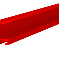 Профиль алюминиевый ALU-FRAME 2, красный матовый RAL 3020, длина 3.05 м