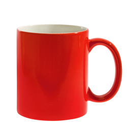 Кружка для сублимации, хамелеон, красная глянцевая, 330 мл, d=82 мм