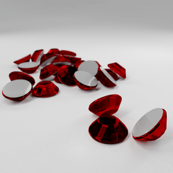 Термостразы RHINESTONE, ограненные, стекло, SS20 (5 мм), №05 Siam (красный), 100 гросс