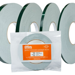 Двухсторонняя клеевая лента Option Tape FM201GT белый вспененный полиэтилен, акриловый адгезив, 1.0 мм, 19 мм х 25 м