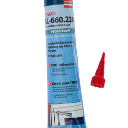 Клей однокомпонентный COSMOFEN PLUS WEISS (COSMO SL-660.220) для ПВХ, белый, туба 200 г