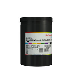 Краска трафаретная водная SUN CHEMICAL серия AQ-51, 051-33700 триадная красная (маджента), 1 кг