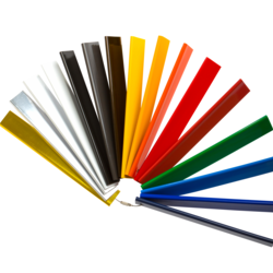 Профиль пластиковый ELKAMET, тип F, ширина 25 мм, оранжевый RAL 2009, длина 4 м