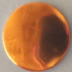 Термостразы NAILHEAD, круглые, металл, глянец, 6 мм, №19 Orange (оранжевый), 1 гросс