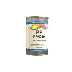 Краска трафаретная SUN CHEMICAL серия PP, O50 оранжевая, 1 л