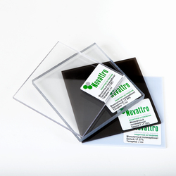 Сплошной (монолитный) поликарбонат, толщина  1.5 мм, прозрачный, УФ-защита, 2.05 х 3.05 м (NOVATTRO)