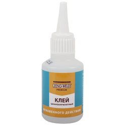 Клей ZENO-WELD PREMIUM, однокомпонентный цианоакрилатный, прозрачный, 50 г