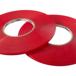 Двухсторонняя клеевая лента Option Tape АТ500.09T, прозрачный вспененный акрил, 0.5 мм, 9 мм х 33 м