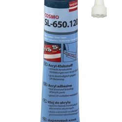 Клей однокомпонентный COSMOFEN PMMA (COSMO SL-650.120) для акрила, туба 180 г, 200 мл