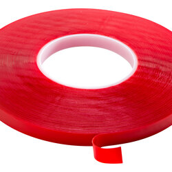 Двухсторонняя клейкая лента PLUS Industries API1050T, прозрачный вспененный акрил, 0.5 мм, 6 мм х 33 м