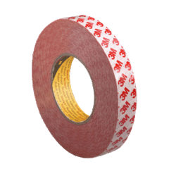 Двухсторонняя клеевая лента 3M 9088-200, полиэфир, акриловый адгезив, 0.205 мм, 6 мм х 50 м, прозрачная