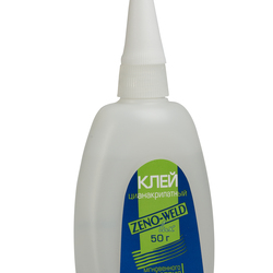 Клей ZENO-WELD LUX, однокомпонентный цианоакрилатный, прозрачный, 50 г